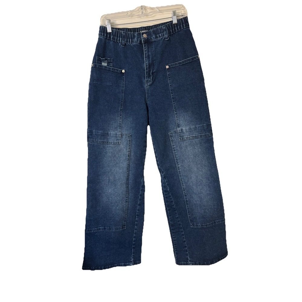 High Rise Dark Blue Denim Jeans